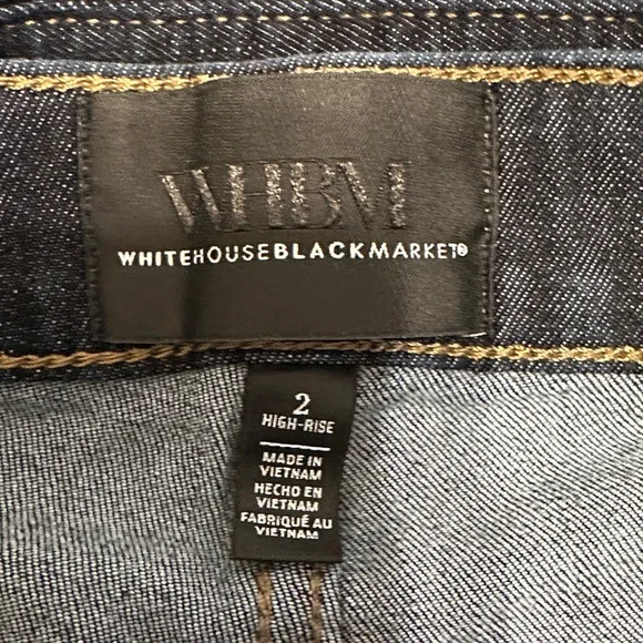 White House Black Market Dark Blue Skinny Jeans - Picture 2 of 4